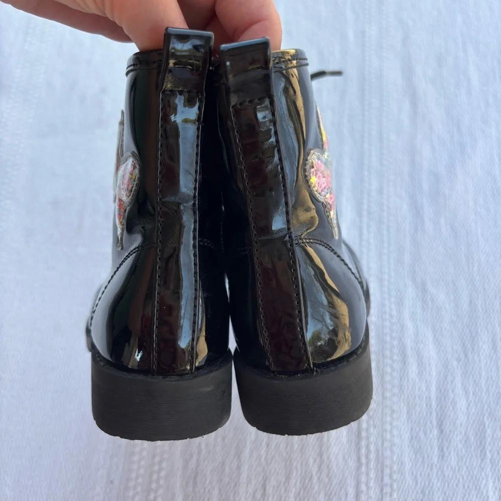 Jellypop girls black butterfly boots size 10m
